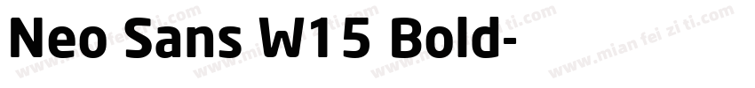 Neo Sans W15 Bold字体转换